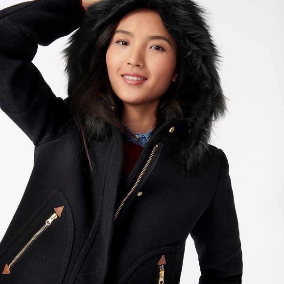 J. Crew | Petite Chateau Parka Italian Wool - Picture 2 of 13
